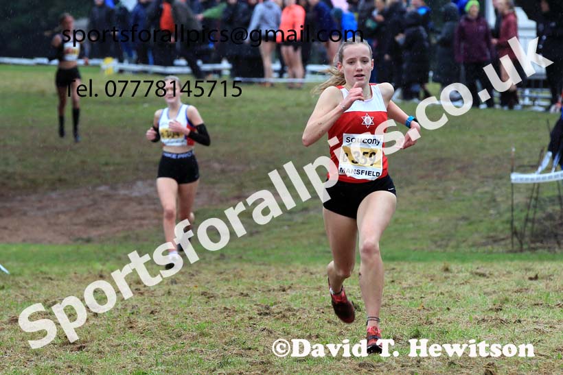 Womens Under-17s 2023 National Cross Country Relays, Berry Hill Park, Mansfield.  Photo: David T. Hewitson/Sports for All Pics
